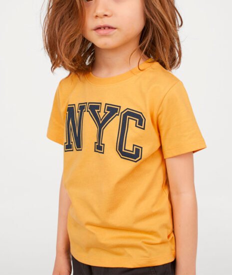 T-shirt With Printed Design